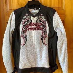 Womens XL X Large HARLEY DAVIDSON REFLECTIVE RIDING GEAR Jacket